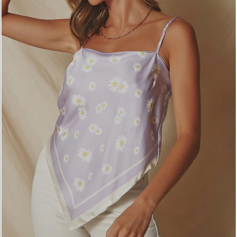 NWT Peppermayo Satin Scarf Top